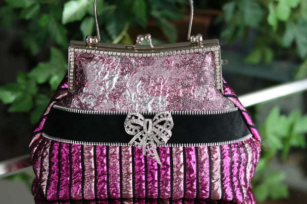 Pink Metallic Handbag