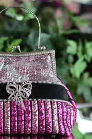 Pink Metallic Handbag